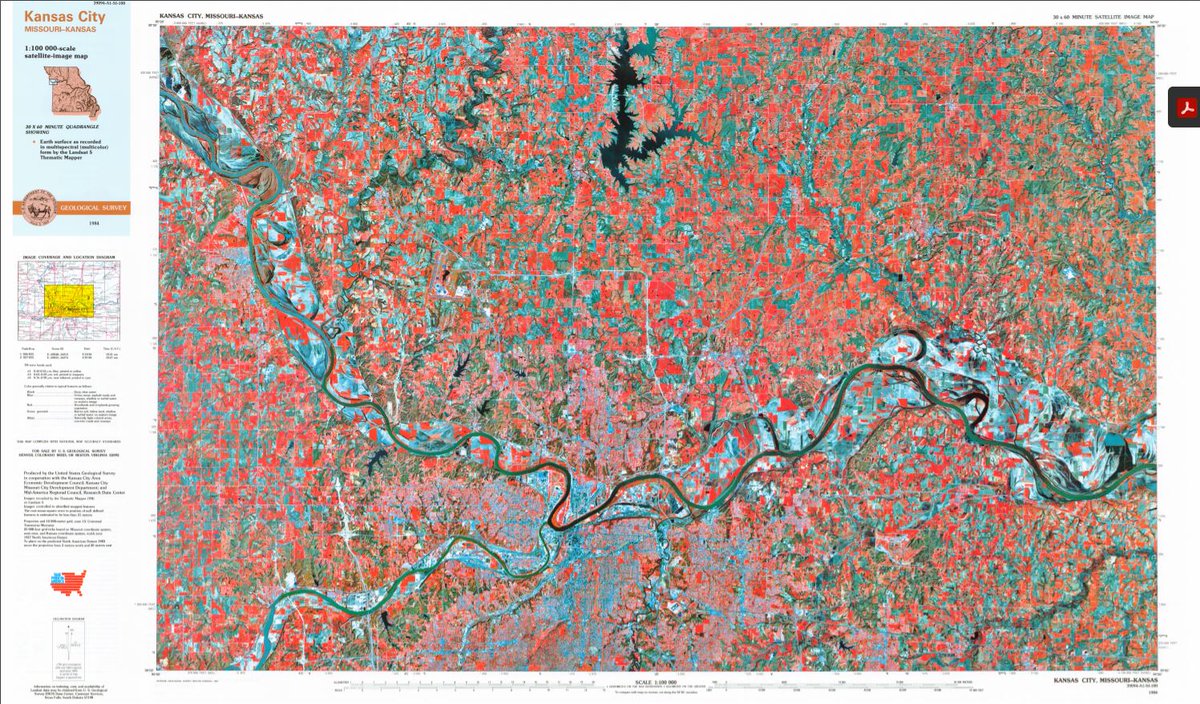 USGSstore's tweet photo. New year, new #FreeMapMonday! For the next few weeks the theme is American cities. Retweet and follow us for a chance to win the map of Kansas City, MO! 

#USGSStore (U.S. residents only) https://t.co/r3eK6hPETW