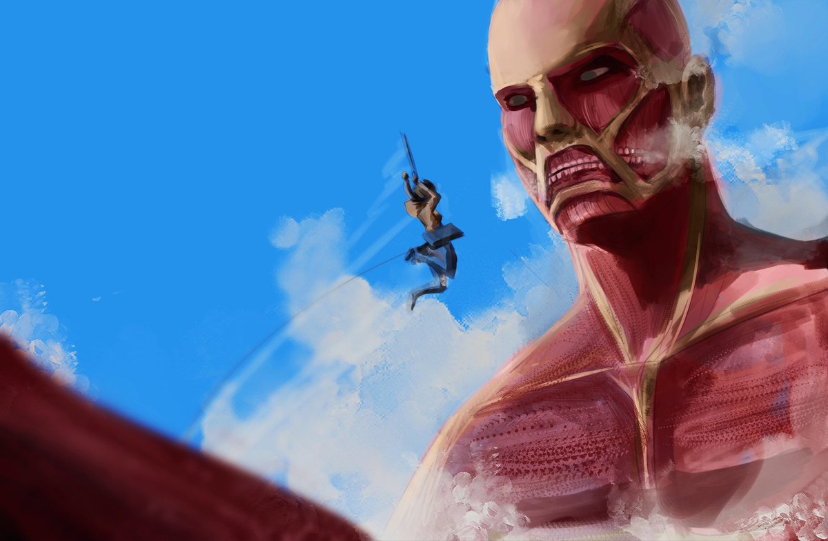 notgustiarp's tweet photo. benedict cumberbolt
.
.
.
#drawing #attackontitanfanart #collosaltitan #painting https://t.co/mbyjyWKa71