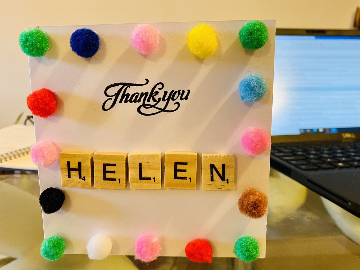 A huge thankyou to <a href="/amaliabh/">Amalia Brightley-Gillott</a> &amp; <a href="/anitabhodges/">Anita Brightley-Hodges</a> for this fab card! A lovely way to start the first day back at work...I love it! I can’t wait to do more with <a href="/FBPlace/">Football Place 🇵🇸🇸🇩🇨🇩🇱🇧</a> in 2021..! #GiveThanks #PeerSupport #Cheerleaders #FamilyBusiness 💕