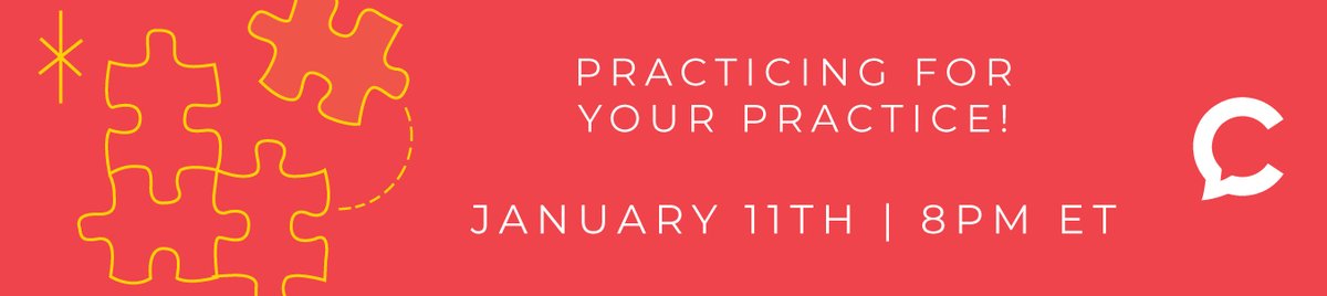 Practicing for your Practice - Join us on January 11th - mailchi.mp/4b521fa8bcd1/p…