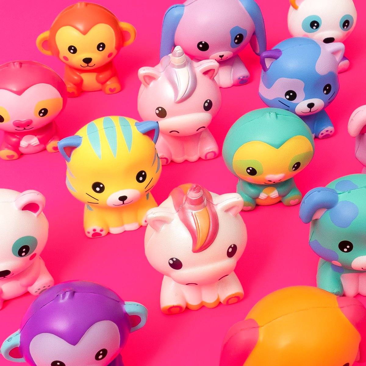 bullsitoy's tweet photo. "The Slow Rise Foam pets are back in capsule form! With 16 characters to collect (including a rare Iridescent Pearl Unicorn) what's not to love! PS- did we mention they have a delicious vanilla scent!👃 😍

#vanilla #collectibles #scented #squishums" https://t.co/uzSY9RoJGQ