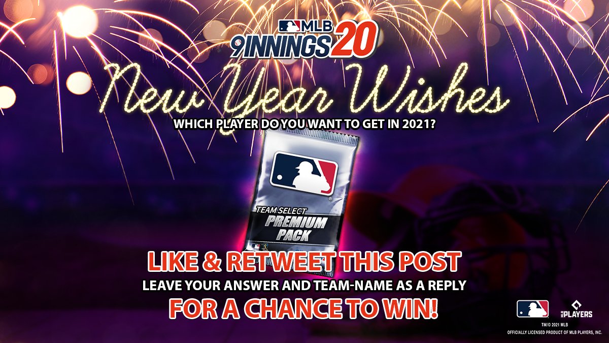 mlb9i's tweet image. Hey Everyone!

We’ve prepared a New Year Wishes Event to wish you all the best in 2021! Let us know the answer to this question:

Which Player do you want to get in 2021?

Like &amp;amp; Retweet the event post and comment your answer for a chance to win a Team Selective Pack!

[1/3]