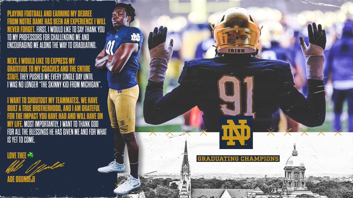 Thank You Notre Dame ☘️