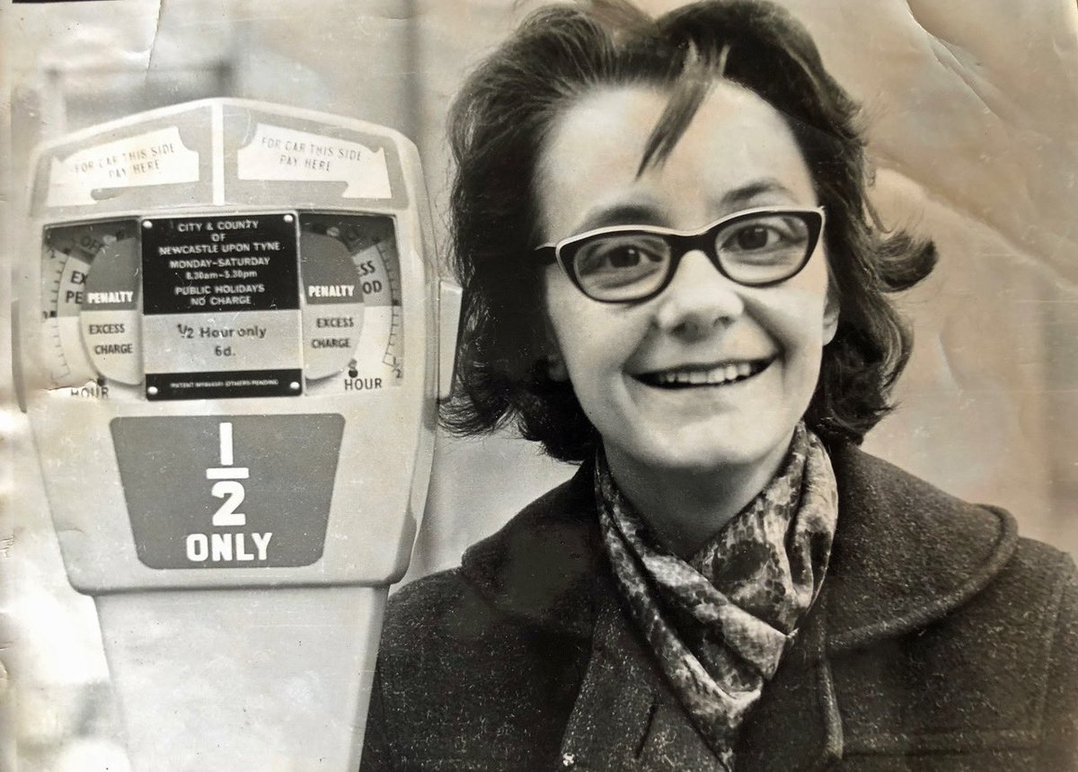 They moved to Liverpool where dad ran the basement floor at  @littlewoods, and then to Newcastle. Here she is photographed by dad: