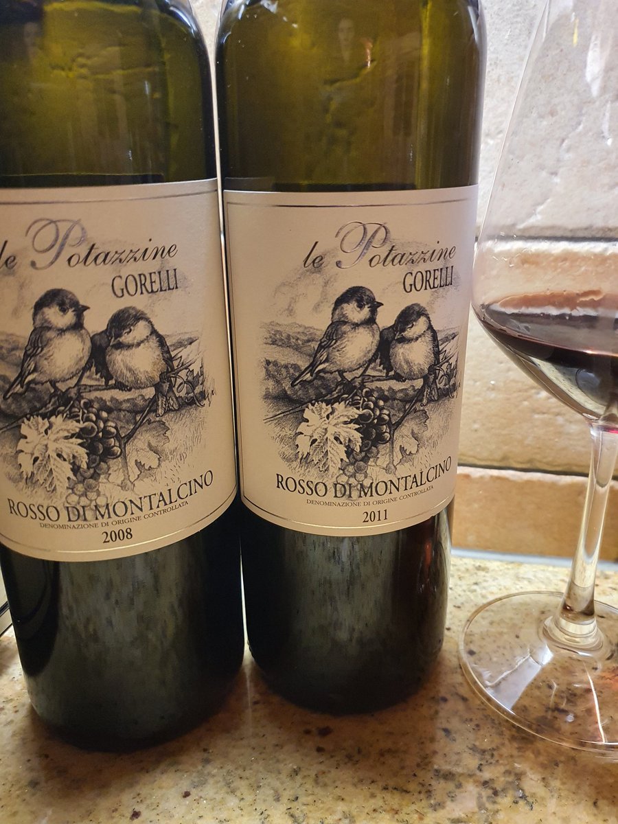 KerinOKeefe's tweet image. For our zuppa di ceci tonight, @LePotazzine 2008 &amp;amp; 2011 #RossodiMontalcino show the great mid-term aging potential of Rosso. Both show depth, freshness &amp;amp; complexity but 2011 is the clear winner, an extraordinary vintage for this fantastic estate. And what a great pairing. Brave!