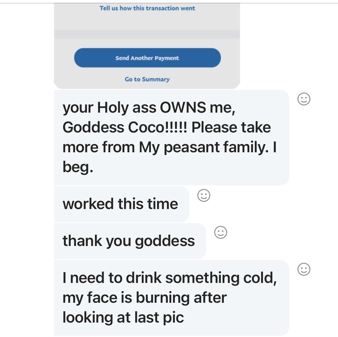 CocosFindom's tweet photo. Using this slut again. 😂 I’m taking so much all day, her PayPal had a little hiccup there. 🤣 #momslave https://t.co/GKRSZ87z0A