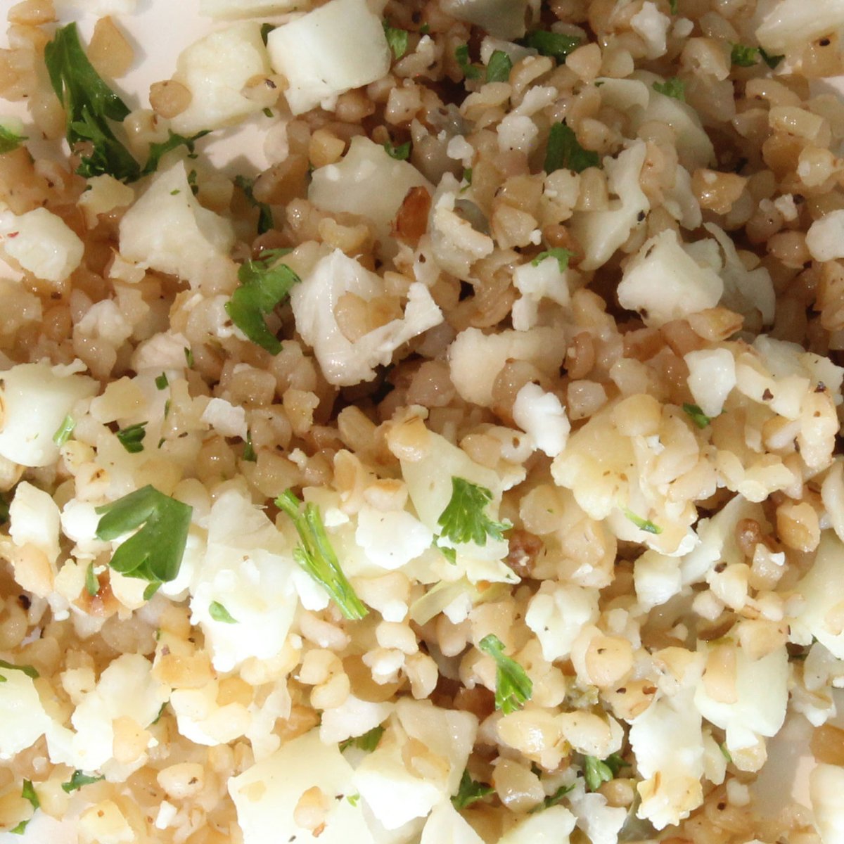 'new year, new recipes' continues - introducing cauliflower rice w/ bulgar wheat! this low-cal nutritious base is as delicious as it is healthy. cauliflower and bulgar wheat create a perfect marriage of superfoods - both of which originate in the mediterranean region.