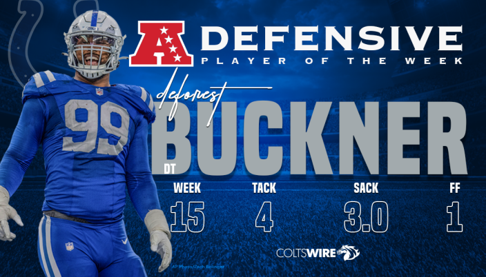  #Colts traded their 1st round pick in the 2020 Draft to the  #49ers for DeForest Buckner and they used it on DT Javon Kinlaw.Buckner recorded 9.5 sacks, his second most in a season, in 2020 while dominating up front for Indy.Kinlaw recorded 1.5 sacks and a pick-6 as a rookie.