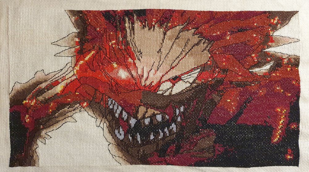 roadwafflez's tweet photo. Red Riot Unbreakable. 200 stitches wide, 112 stitches high. Started stitching on 5th of Aug 2020, finished 4th of Jan 2021. Pattern also by yours truly
#crossstitch #handicraft #kirishimaeijirou #redriot #kirishima #bnha #僕のヒーローアカデミア #MyHeroAcademia #BokuNoHeroAcademia https://t.co/QMZQWl10Jg