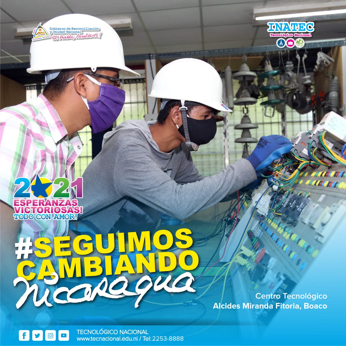 ViudaY's tweet photo. #Nicaragua con una mejor Formacion tecnica a los jovenes. 
#4Enero 
#SeguimosCambiandoNicaragua https://t.co/lotXJ3qRv7