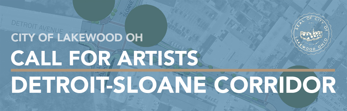 Calling all artists! The City is seeking applicants for a public art corridor as part of the Detroit-Sloane Pedestrian Safety Improvements project. Deadline to apply is Feb. 1, 2021. Visit bit.ly/3bfehoC for more information. #publicart
