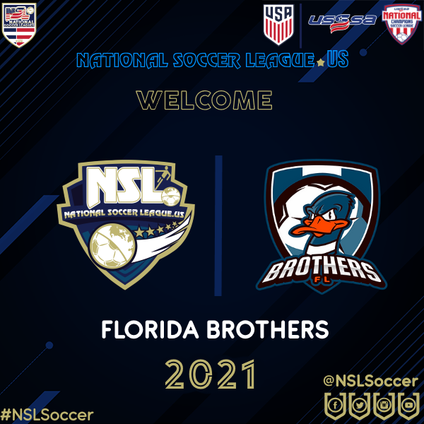 NSLSoccerNews's tweet photo. NSL News

National Soccer League US

Miami Jan 4 2021
The National Soccer League US Announces Fort Lauderdale-Florida based City Club FLORIDA BROTHERS as an new member of NSL Premier Division for the 2021 Season
@NSLSoccerLeague
@NSLSoccer
@NSLPremier
@NSLFlorida
@BrothersFlorida https://t.co/k0hVJON49M