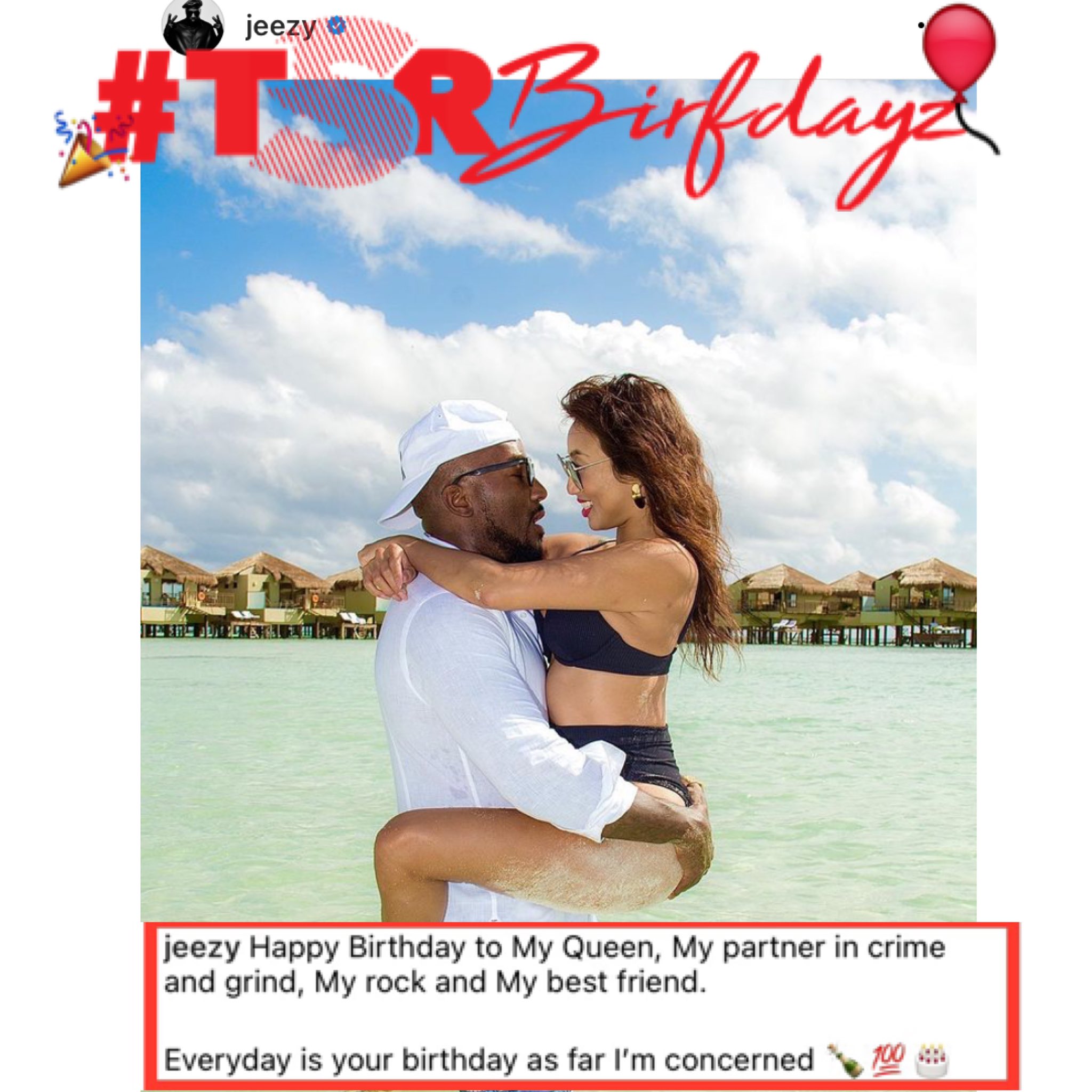 Jeezy wishes his rock Jeannie Mai a Happy 42nd Birthday! 