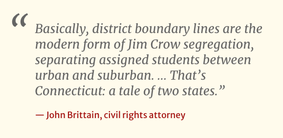 The odds are not in favor of those who want to see changes.National civil rights groups have a name for Connecticut’s inertia: They titled their recent report outlining rejected proposals and “dynamic gradualism” by state leaders “A Steady Habit of Segregation.”