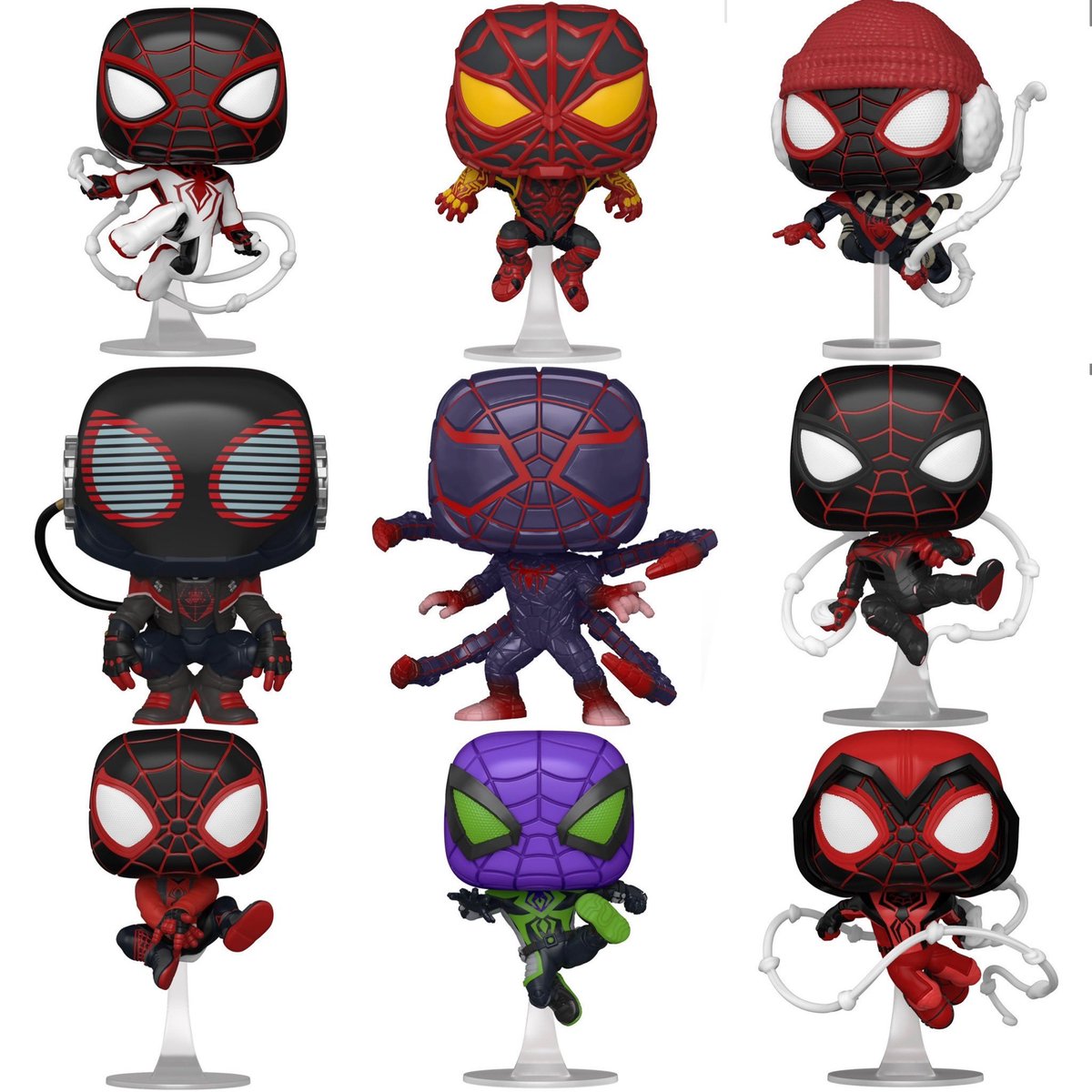 RT @EARTH_1610_616: Here are all the Funko Pops for Miles Morales from Spider-Man : Miles Morales https://t.co/IQSbzCbTo6
