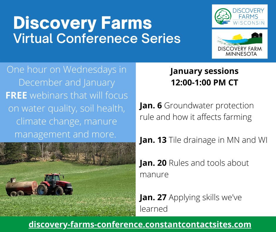 See what's coming up this month during the Discovery Farms Virtual Conference Series! Register for these webinars at …s-conference.constantcontactsites.com