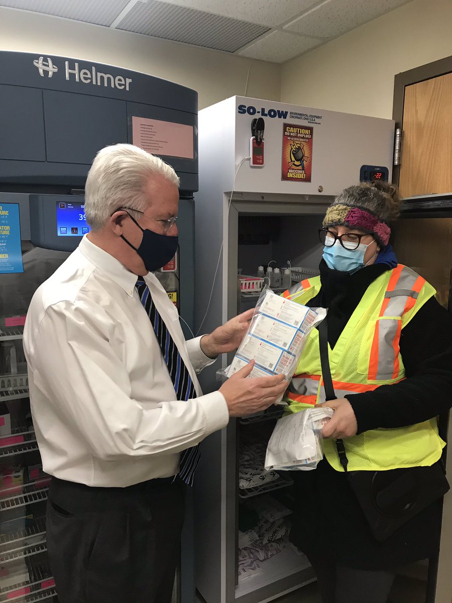 Today I received 400 doses of Moderna Covid-19 vaccine from Polk County Health Dept.  In accordance w state guidelines, the vaccine is 4 front line HCWs only. Hopefully, we will b able to make the vaccine more widely available soon. But this is an important 1st step. #ialegis