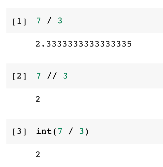 One of my favorite Python features is using the double slash for integer division. I feel so cool when I use it.