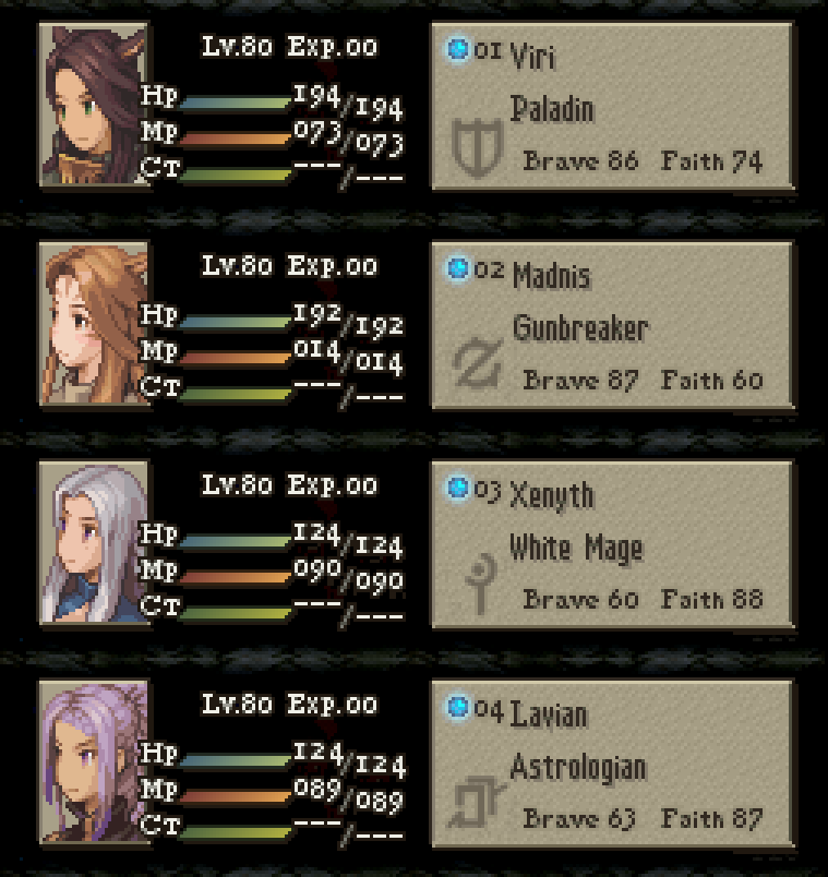 ausprout's tweet photo. FFT style portraits as a gift for my FFXIV static!

#pixelart #ドット絵 https://t.co/bug3QNKTmF
