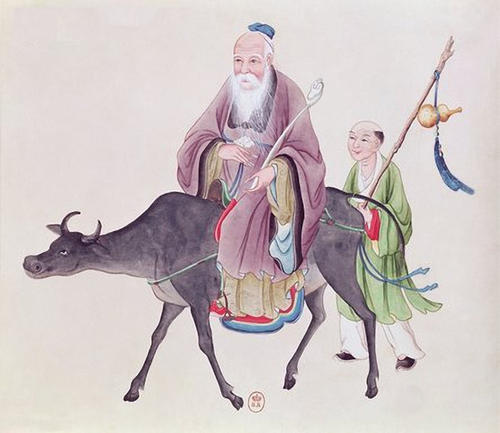 'When the virtue of the Zhou declined, the rider on the azure ox ascended the the West.' The rider refers to the Daoist deity Taishang Laojun and Laozi, and the Zhou dynasty was deposed in 256 BC by the Qin dynasty, known as China's first unified dynasty. ~ahc  #jingjiao (15/18)