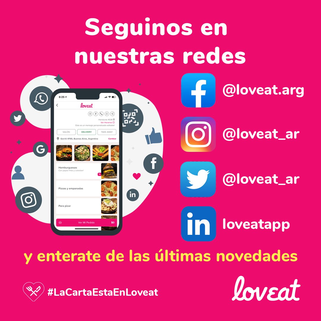 tucan_la's tweet photo. En Loveat tenemos el compromiso de sumar nuevas funcionalidades todos los meses de forma de facilitar la operatoria y agilizar la toma de pedidos a los locales gastronómicos.
Seguinos en nuestras redes y enterate de las últimas novedades e incorporaciones.

💖#LaCartaEstaEnLoveat https://t.co/bNS7CII2Q1