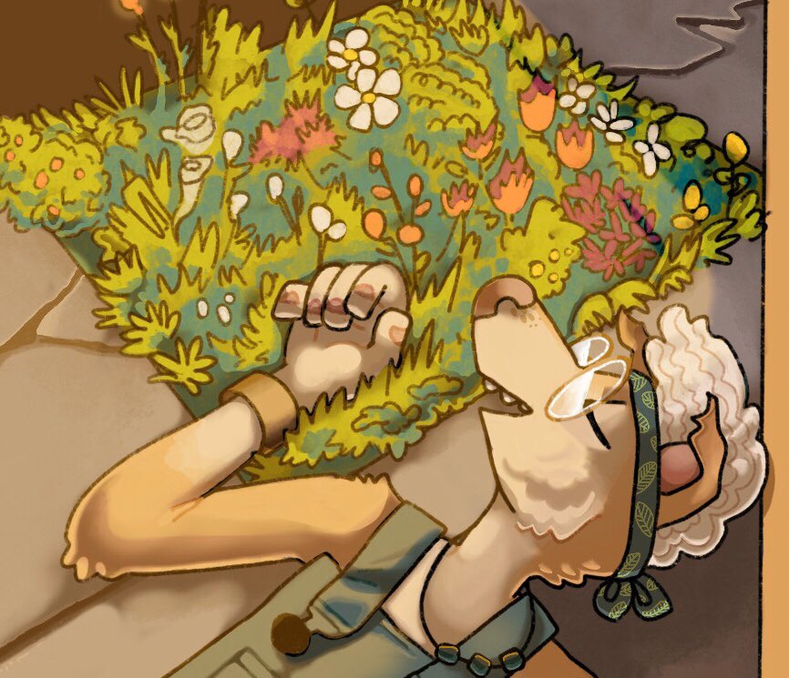 mars_in_furs's tweet image. Art trade for the sweet and talented @zrayUH !! This character was so fun to draw, and this piece was def an experiment w style, thanks so much for doing this w me!! ;w; #arttrade