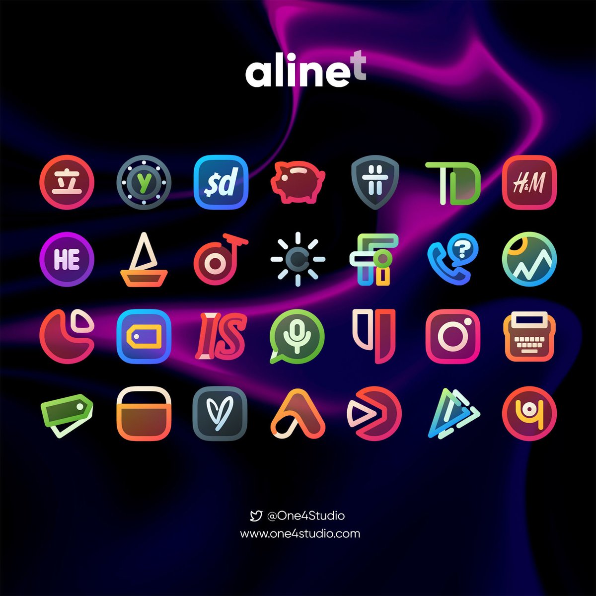 One4Studio's tweet photo. No20

AlineT icon pack GIVEAWAY! Icon pack is updated few minutes ago and now contains 1300 icons in total!

https://t.co/BtFoelt0Mo

Follow us, retweet and COMMENT so we know you want a code!

20 winners on Friday!

#iconpack #android #giveaway https://t.co/UqJ7yTg0yr