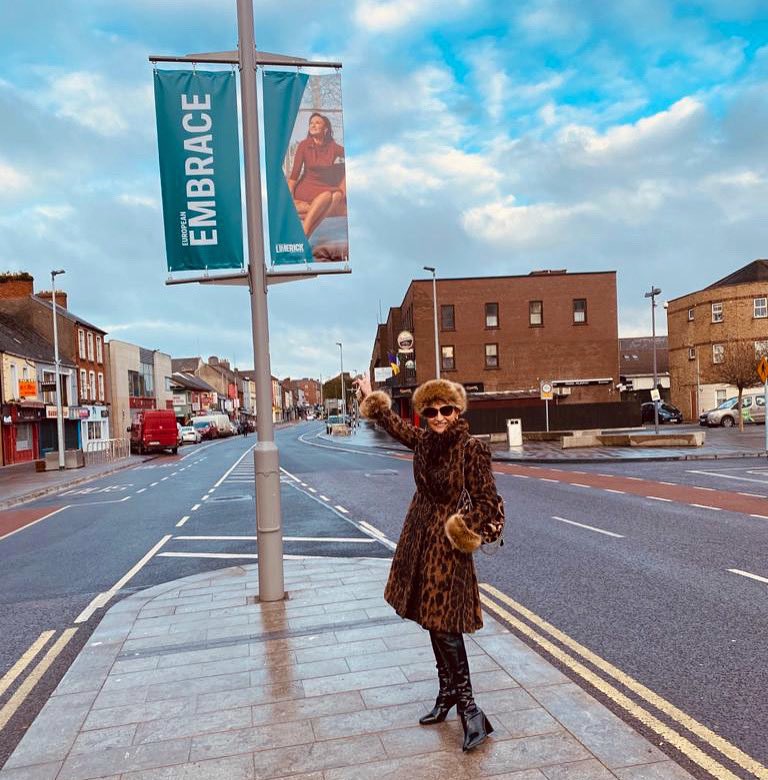 Absolutely honoured to be part of Limerick’s brand Atlantic Edge, European Embrace. Thrilled to be featured on a banner outside Colbert Station on Parnell street. I’m originally from the area as I grew up on Carey’s road and used to pass the station on my way to school everyday!