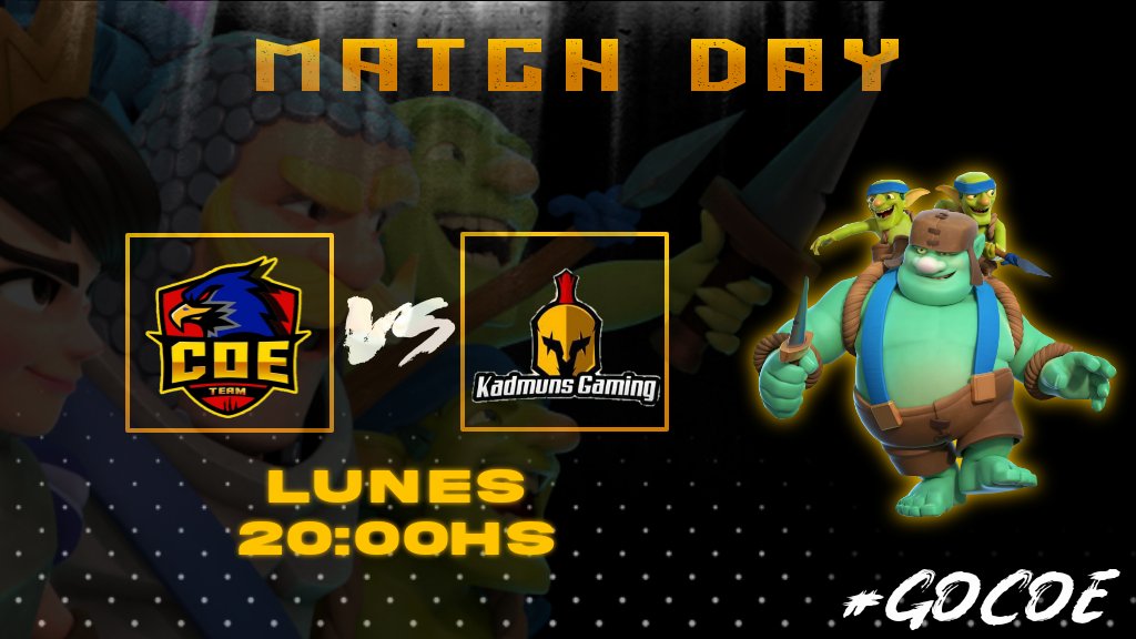 Clash Of Ecua (@clashofecuacr) on Twitter photo El día de hoy nuestro primer partido del año y volvemos a la arena más fuertes que nunca ⚡🔥
🆚️| <a href="/GamingKadmuns/">Kadmuns Gaming</a>
⏰| 20:00hs🇪🇨
#GoCoE El día de hoy nuestro primer partido del año y volvemos a la arena más fuertes que nunca ⚡🔥
🆚️| <a href="/GamingKadmuns/">Kadmuns Gaming</a>
⏰| 20:00hs🇪🇨
#GoCoE