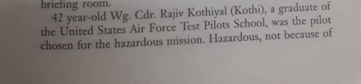 Wg Cdr Rajiv Kothiyal (Kothi) earned the golden opportunity to write his name in the history of the Indian Aviation. He was chosen to fly the LCA for the very first time. True to the reputation of the Test Pilots he was one cool customer on that tense day. 2/n