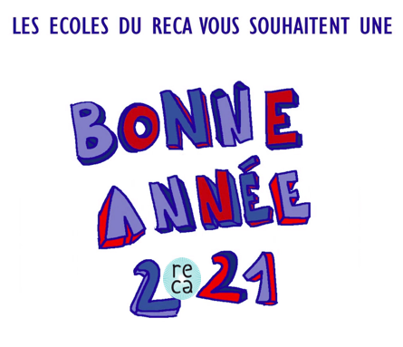 MazereauReca's tweet photo. Tant de choses à rattraper après l'an foiré 2020 ! Souhaitons nous une merveilleuse année 2021. A commencer en regardant la carte de voeux fabriquée par les étudiants de l'Institut Sainte Geneviève pour le RECA. https://t.co/mxnjkSBWdr https://t.co/TcX8usfQjR