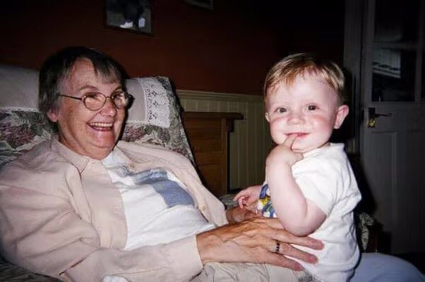 Here is mum with my son. She and Dad moved out of London 16 years ago to be near us and she loved building a relationship with him.