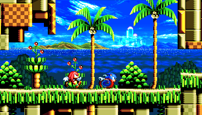 some mock ups i did a few months ago for a remake of Chaotix. Was kind of an idea if it came out on Saturn instead of 32X.. and if it didn't have the ring thing. (1/5)