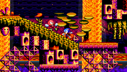 some mock ups i did a few months ago for a remake of Chaotix. Was kind of an idea if it came out on Saturn instead of 32X.. and if it didn't have the ring thing. (1/5)