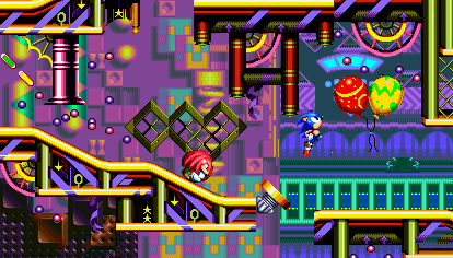 some mock ups i did a few months ago for a remake of Chaotix. Was kind of an idea if it came out on Saturn instead of 32X.. and if it didn't have the ring thing. (1/5)