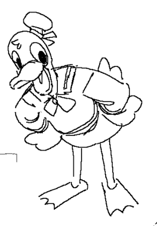 lrt full versions of my little drawings on there, plus donald duck from memory &amp; then studied from ref 
