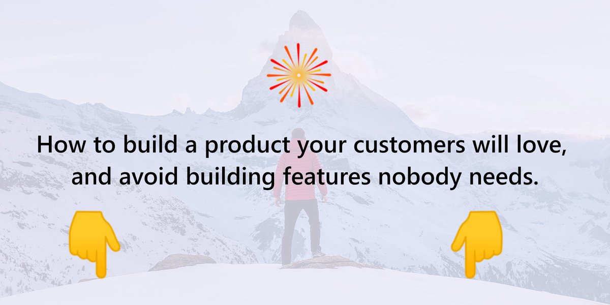 How to build a product your customers will love, and avoid building features nobody needs. {Thread}  #indiehackers  #buildinpublic  #Startup  #entrepreneurs