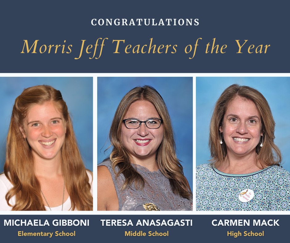 morrisjeff's tweet photo. Congratulations to Morris Jeff's Teachers of the Year! We are delighted to have them represent our school among other excellent, highly-qualified teachers in the selection of Louisiana's Teacher of the Year. #morrisjeffstrong https://t.co/V3U6tpVfRj
