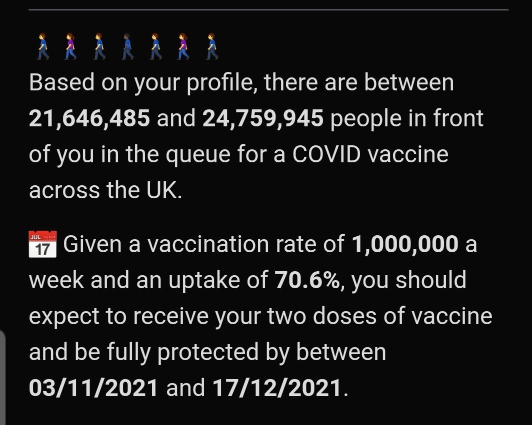 thewilal's tweet photo. So when should I be expecting to be vaccinated?  Oh!

Check fur yersel... https://t.co/rI9YAz2QRM https://t.co/25tVdpowcb