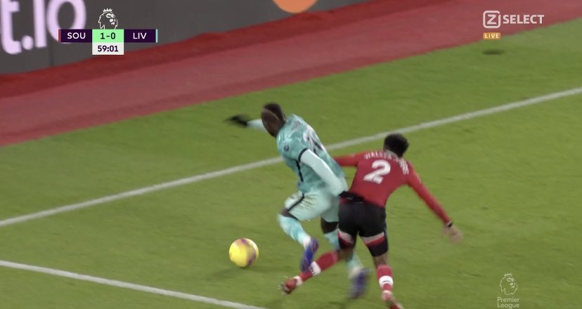 Watch_LFC's tweet image. Kick yourself on the leg = Pen

Swiped from behind = No pen. 

That’s what happens when you play for Liverpool.
