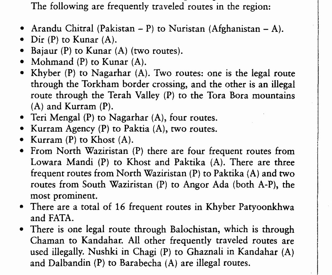 They are pouring in to my country.” Franks who was commander CENTCOM did not have an answer.Thanks to the number of routes available on Pak Afghan border as shown in the excerpt from Saleem Shahzad's "Inside Al Qaeda and Taliban”, fighters of AQ managed to escape and...[6]