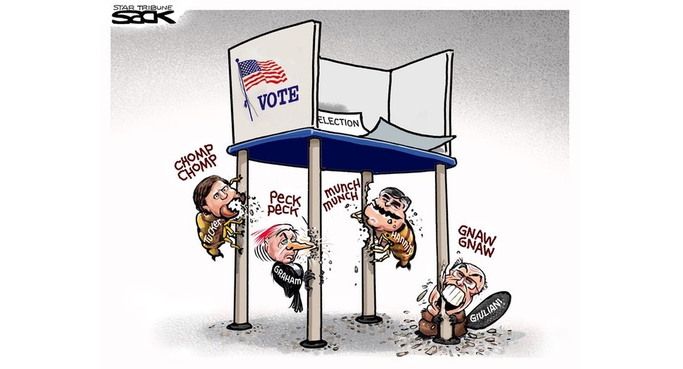 MontyBoa99's tweet photo. @realDonaldTrump The "Quisling Caucus" within the Republican Party will go down in infamy as delusional lickspittles who cowered before a criminal and tyrant while trying to destroy democracy to stay in power.
#CountryBeforeTrump https://t.co/CED2vEcdJm