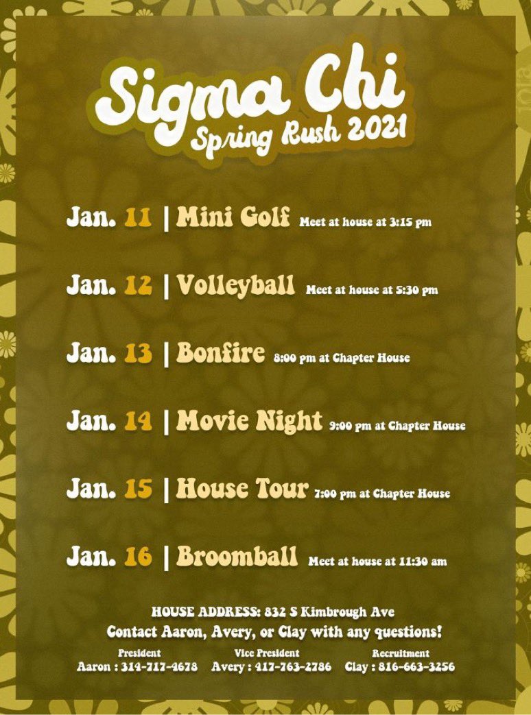 Sigma Chi - Eta Kappa Chapter tweet media