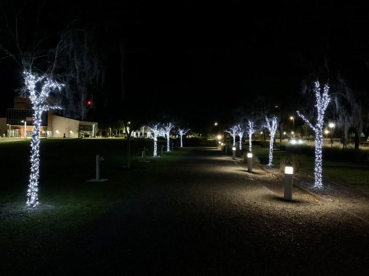 In support of #HealthcareHeroes Depot Park
will continue to sparkle &amp; shine every night through 
Jan 31st! #LightsUp4Heroes #WinterWonderland 
#HolidayLights #GainesvilleHolidayLights