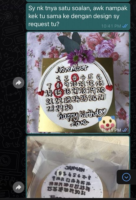 Then I reply satu satu voice note dia.1. Dia cakap color bukan putih tapi purple. Putih nak purple katanya. 2. Dia cakap I tak tanya dia size7&9 tu inci ke berat. Padahal I tanya dia tak jawab3. I tanya lagi sekali sama ke tak4. Dia cakap I bising tanya soalan sama