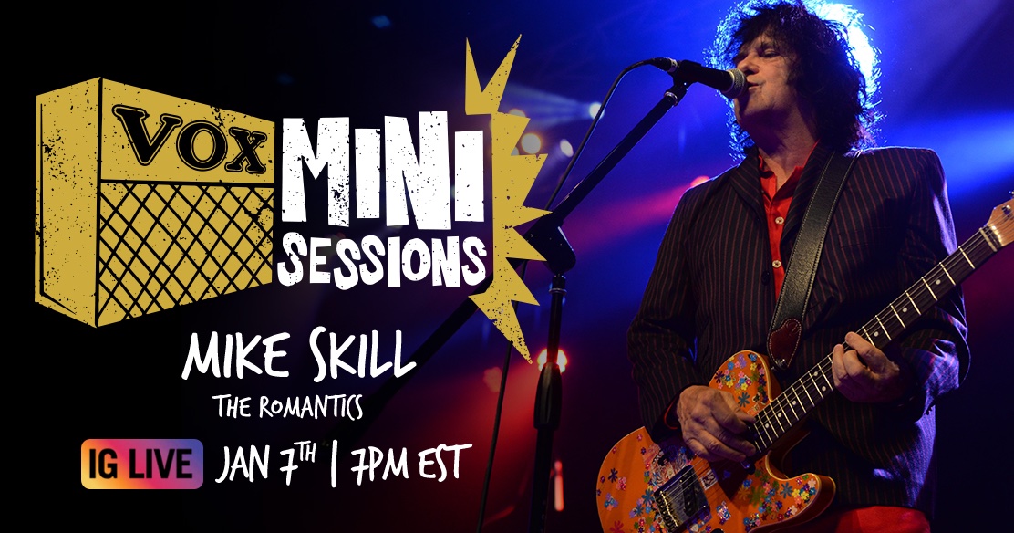 <a href="/VOXamps/">VOX Amplification</a> Next up in our Vox Mini Sessions on IG Live this Thursday 1/7 at 7pm EST:Mike Skill of Romantics   Rock x AC30C2 &amp; MSB25. Tune in to talk VOX, music and ask questions LIVE! #TheRomantics @romanticsrock #SkillSongs #amps #guitar #bass #Keys #WhatILikeAboutYou #rocknroll