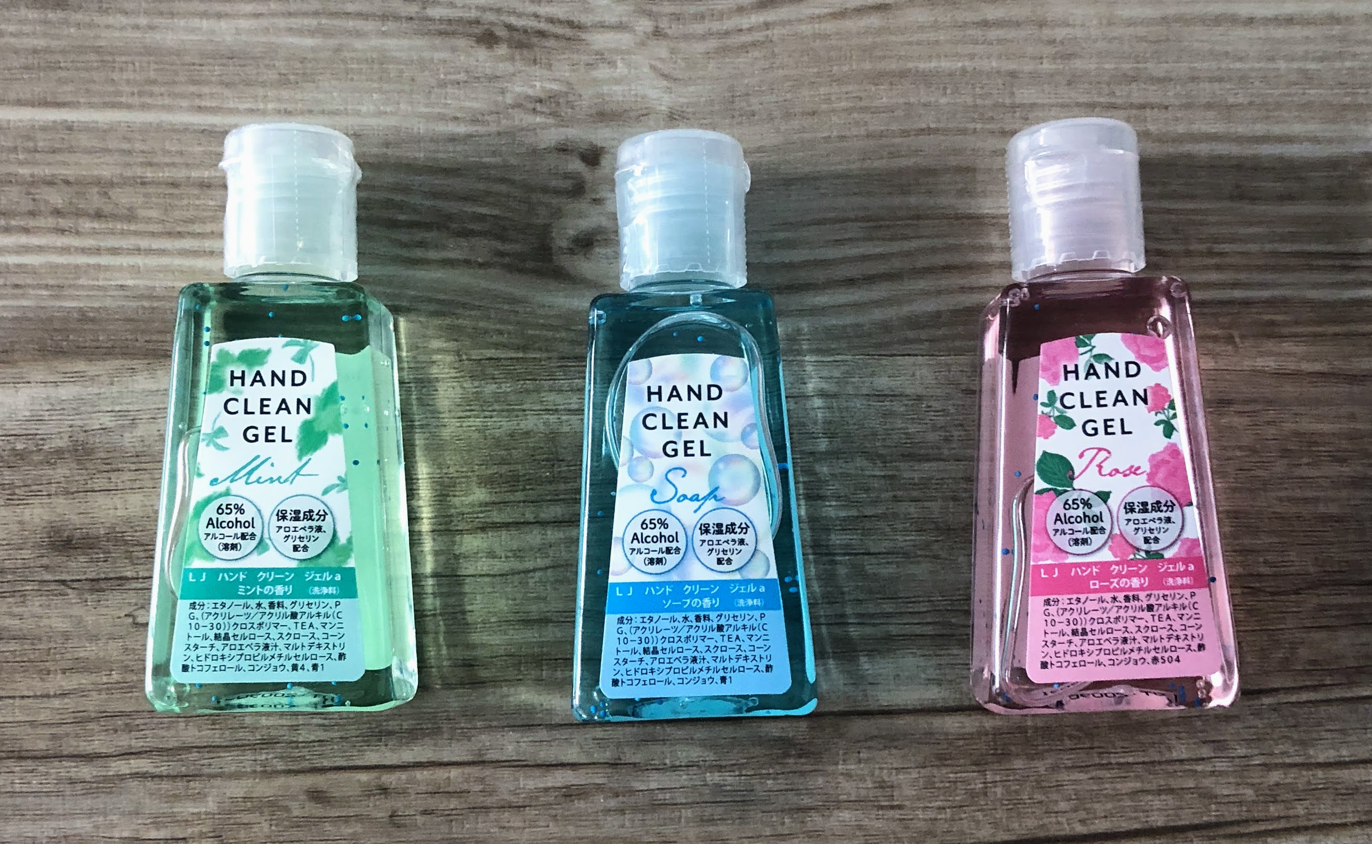 Can Do キャンドゥ 持ち運びに便利なコンパクトサイズ 香り付き 保湿成分配合です ｌｊハンドクリーンジェル ２９ｍｌ ミント 品番 ソープ 品番 ローズ 品番 キャンドゥ 100均 アルコール配合