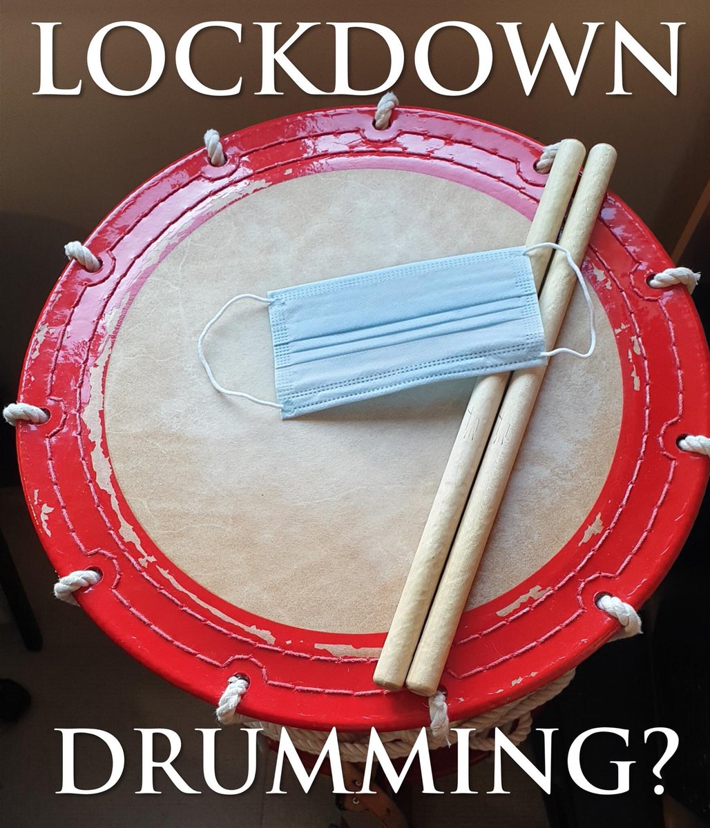 Feeling the need to hit things!?  🤪
Try our Online Taiko Drumming Classes. 😆
- Free Taster Sessions (5th &amp; 6th January)
- Full Courses (starting Jan 11th) 
- Single Try-Out Classes  
You don’t need fancy equipment.  go to taikowest.com
#nationallockdown