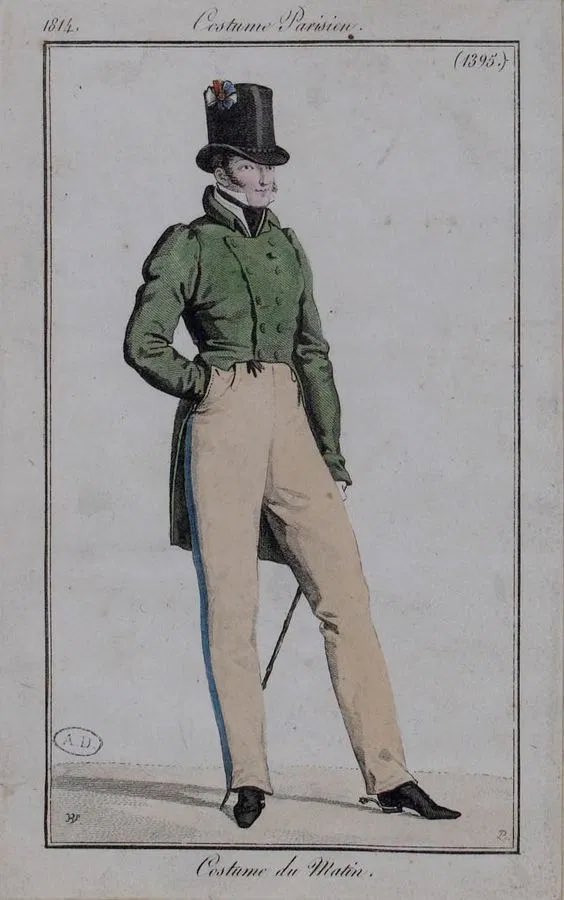 and some men’s fashion plates as well! first ca 1814, second ca 1816, third and fourth ca 1807