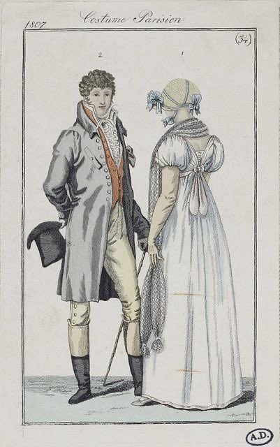 and some men’s fashion plates as well! first ca 1814, second ca 1816, third and fourth ca 1807